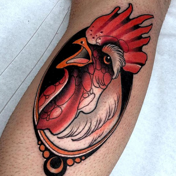 neouveau rooster tattoo