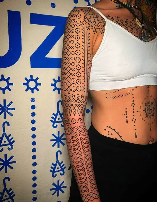 Estilo tribal ornamental